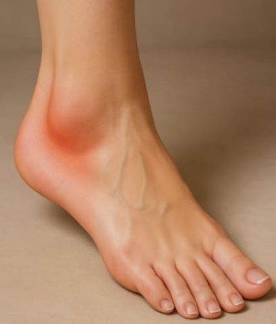 복숭아뼈 주위가 부어요, 단순한 부음일까? 물혹일까?