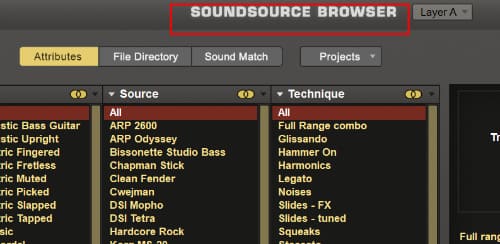 Soundsource Browser(음원 브라우저)