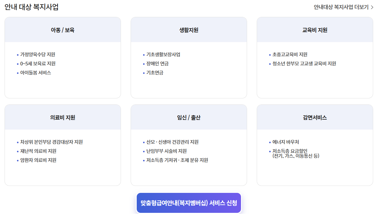 복지로 홈페이지 바로가기