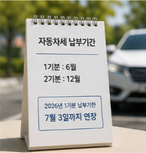자동차세 연납 신청