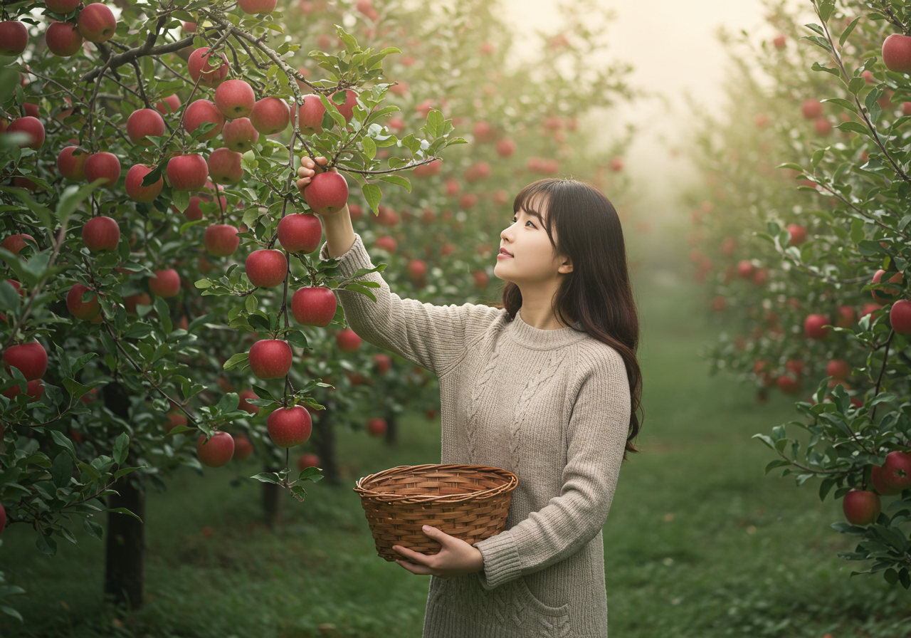 사과를 먹는 꿈 - 만족과 수용의 의미