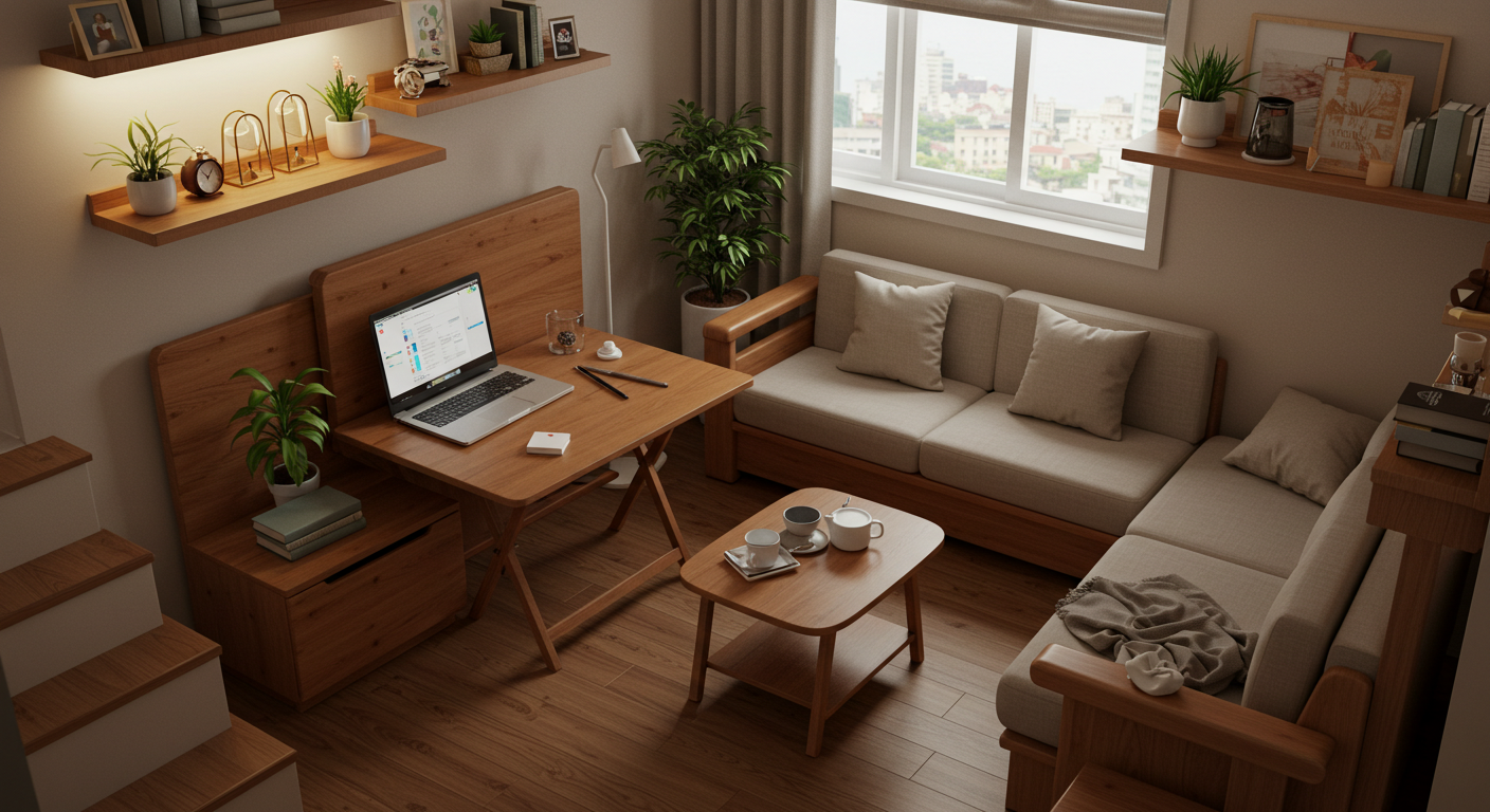 원룸&middot;소형주택 공간을 확장하는 스마트+가구 조합