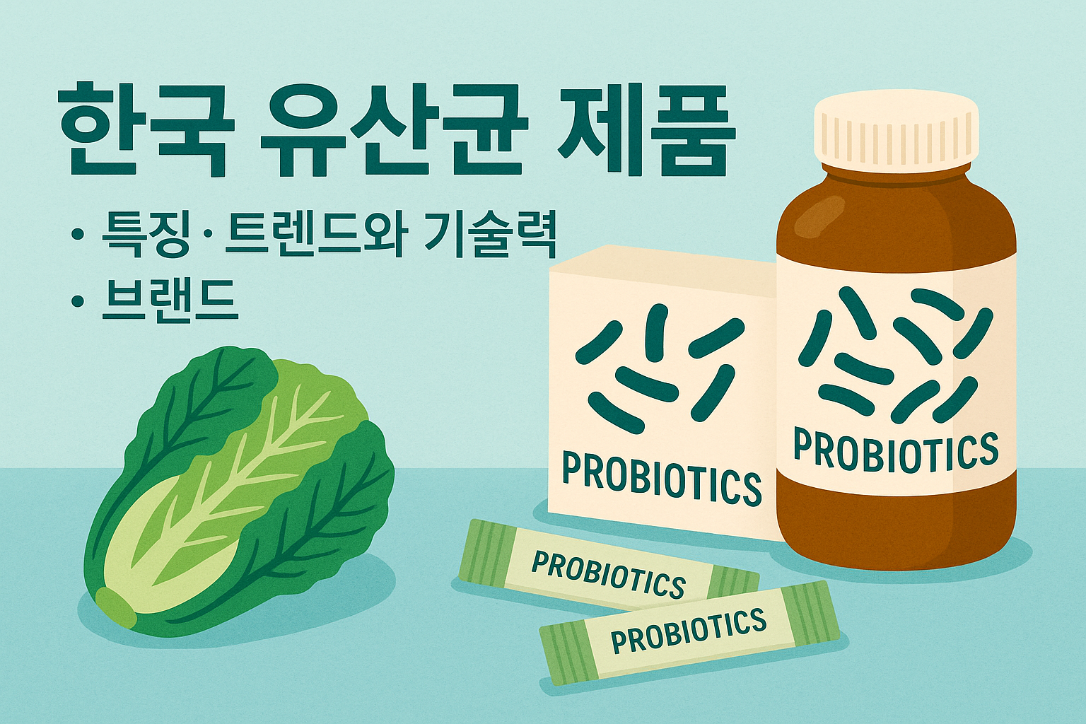 "한국 유산균 제품"에 대한 이미지입니다.