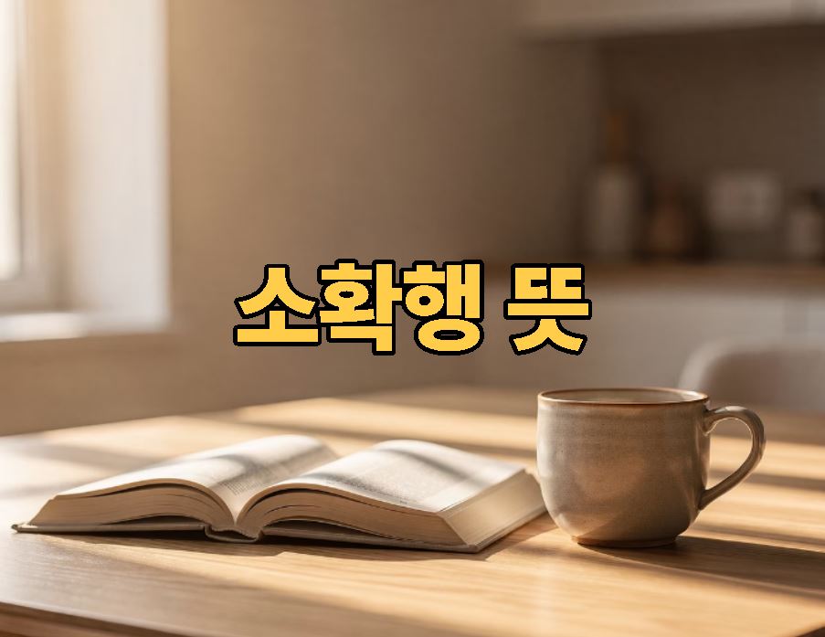 소확행 뜻