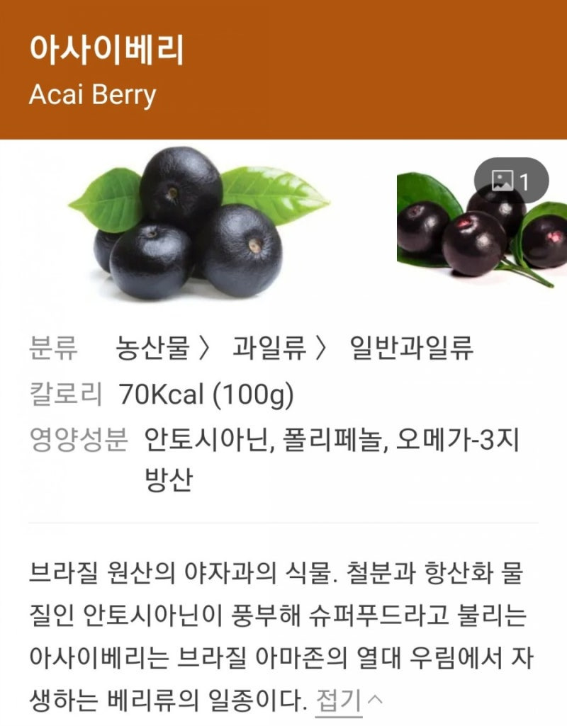 아사이베리 정보