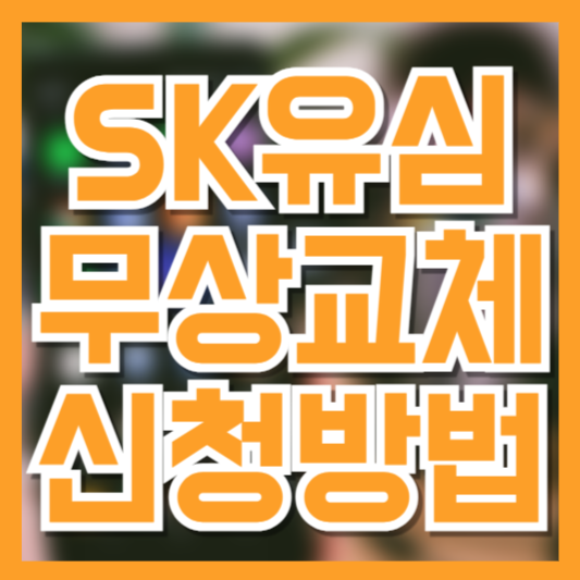 SK텔레콤 유심 무상교체 방법｜대상자&middot;신청방법&middot;주의사항 안내