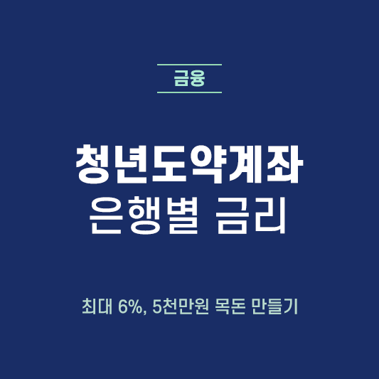 청년도약계좌 은행별 금리