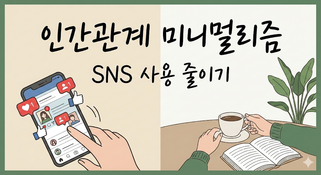 인간관계 미니멀리즘 &ndash; SNS 사용 줄이기