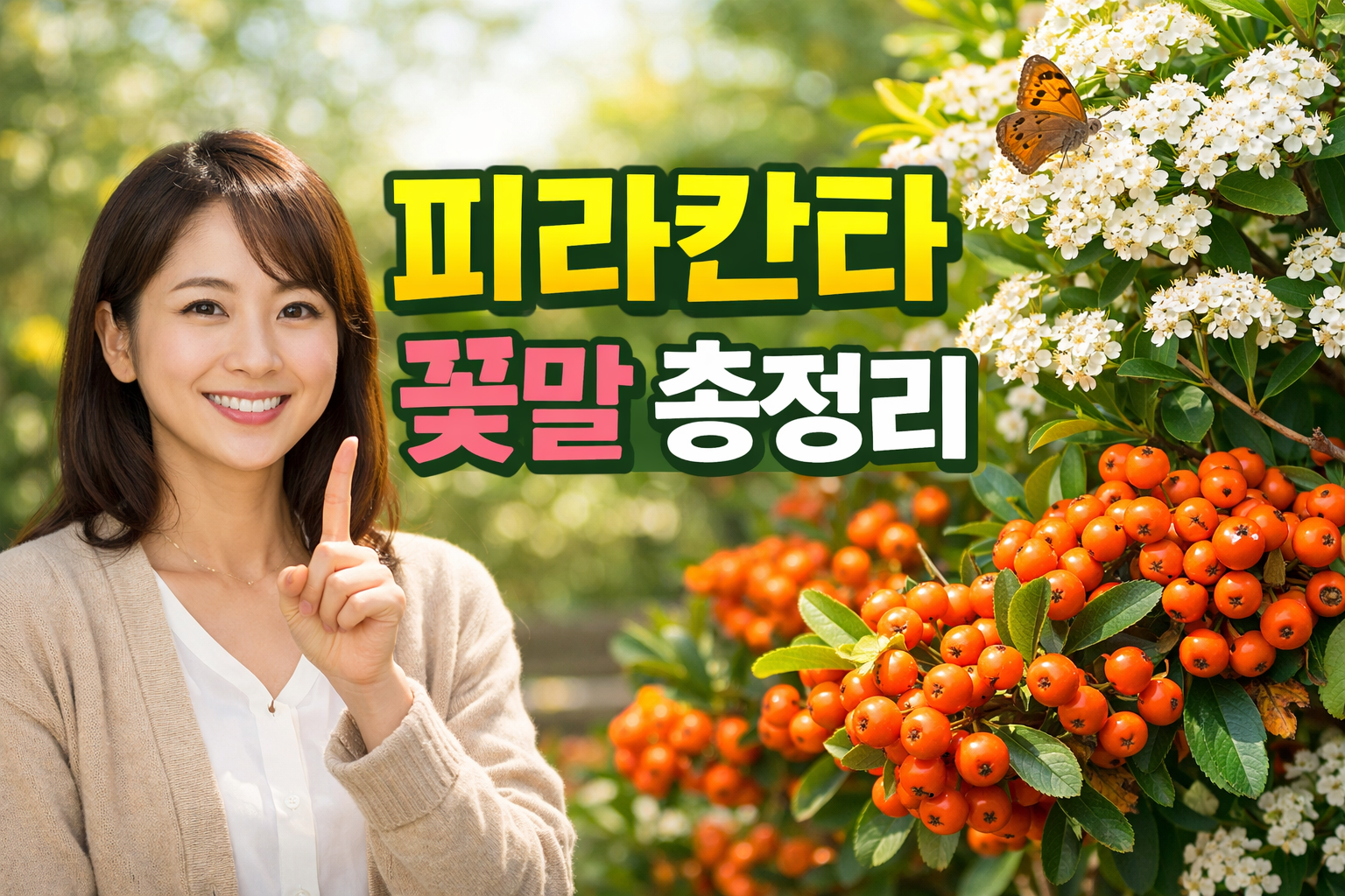 피라칸타 꽃말