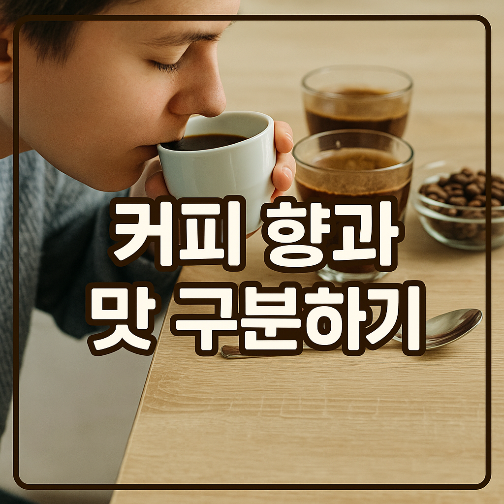 커피 향과 맛 구분하기
