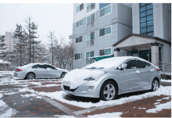 자동차 눈 제거 용품 방법