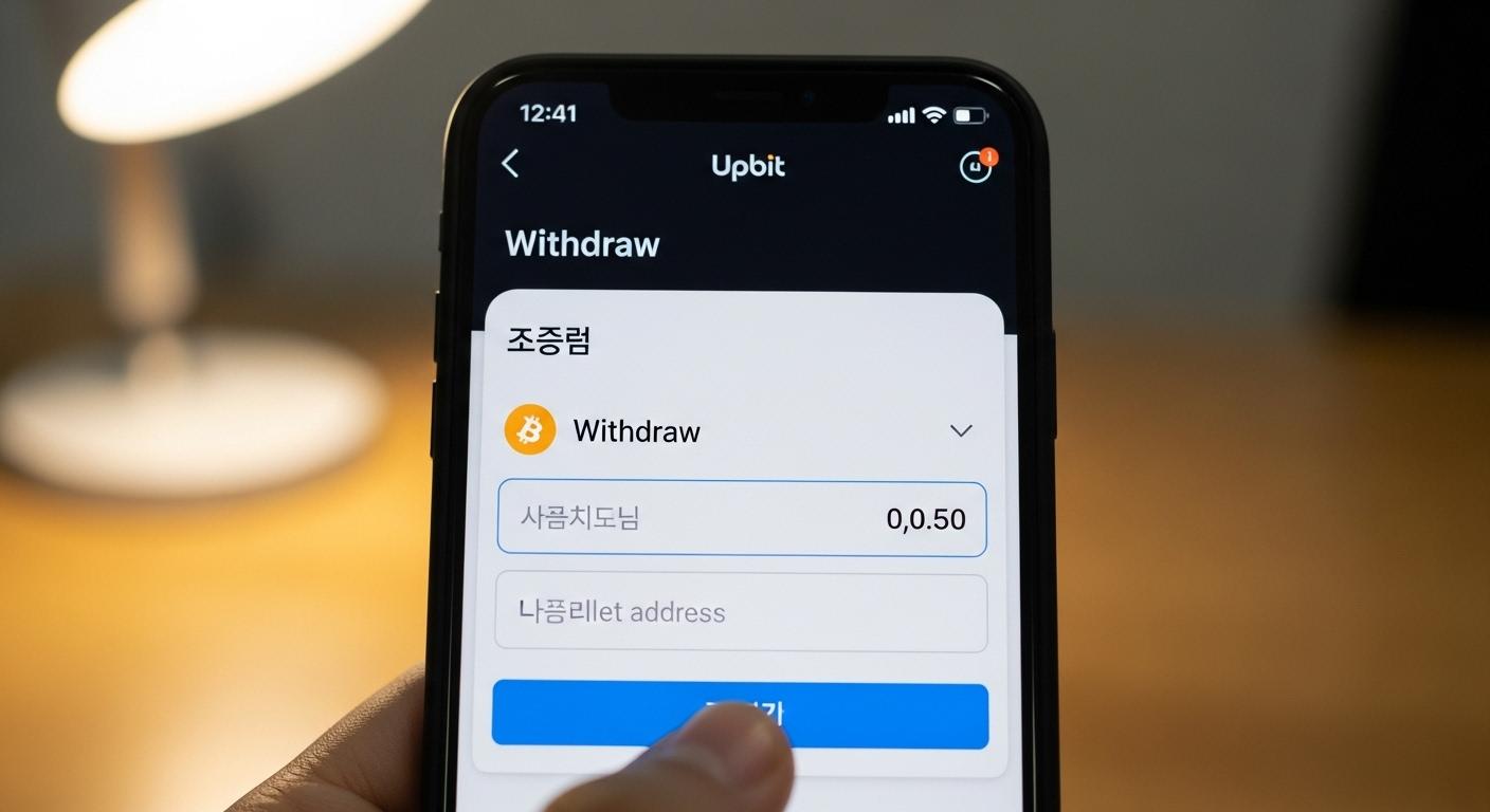 업비트 코인 출금