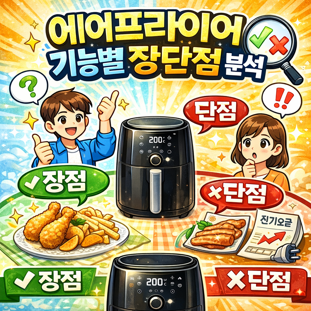 에어프라이어 기능별 장단점 분석 관련사진