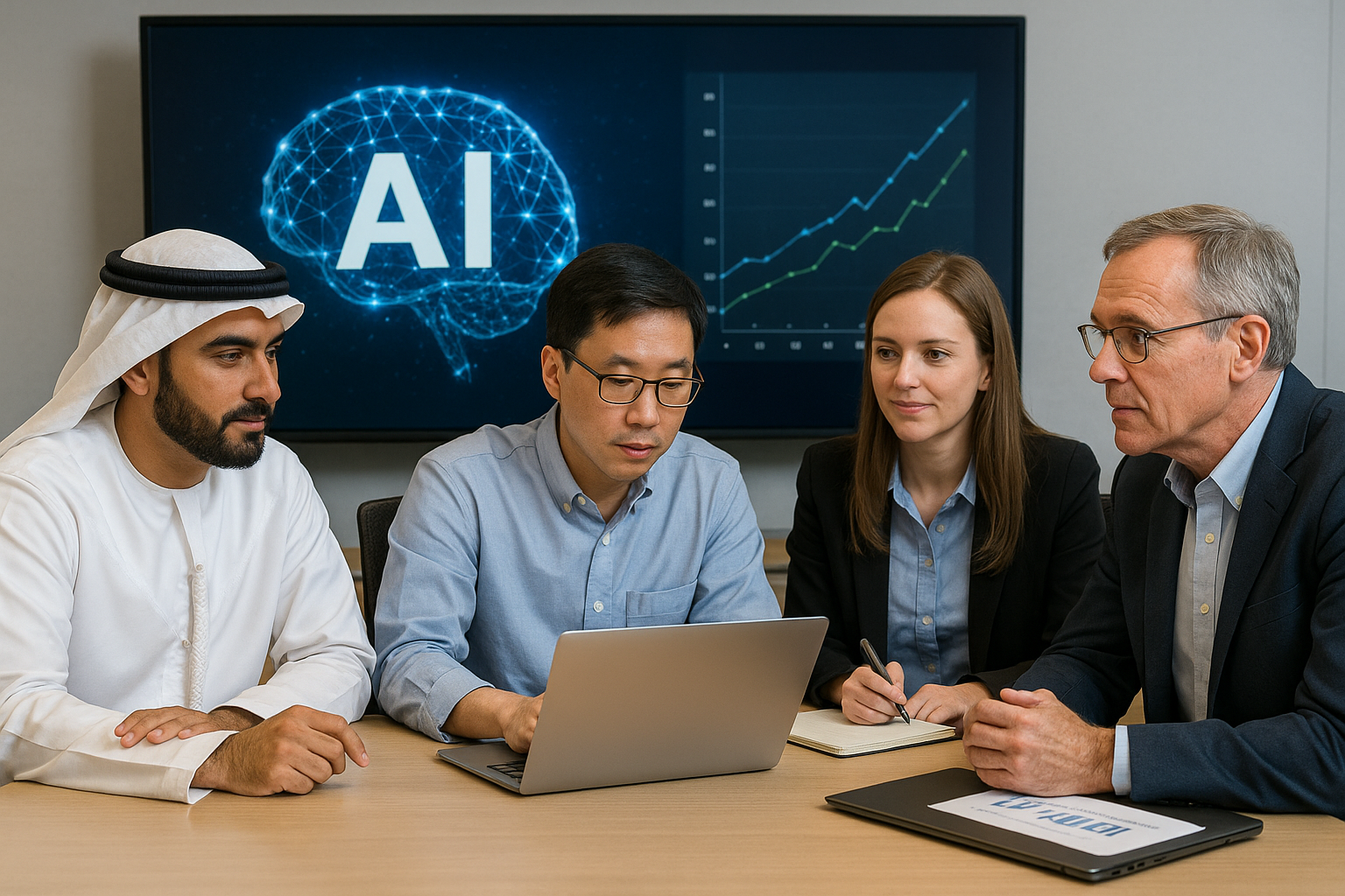 MIT와 MBZUAI 글로벌 AI 협력 체계 구축 (출쳐 = AI생성이미지)