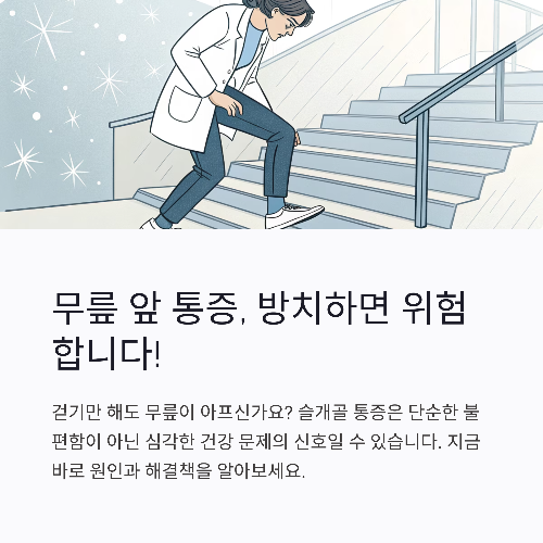 무릎 앞 통증의 원인과 관리법, 슬개골 통증에 좋은 관절 영양제 추천