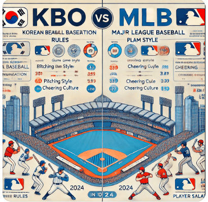 KBO vs MLB 차이점 사진
