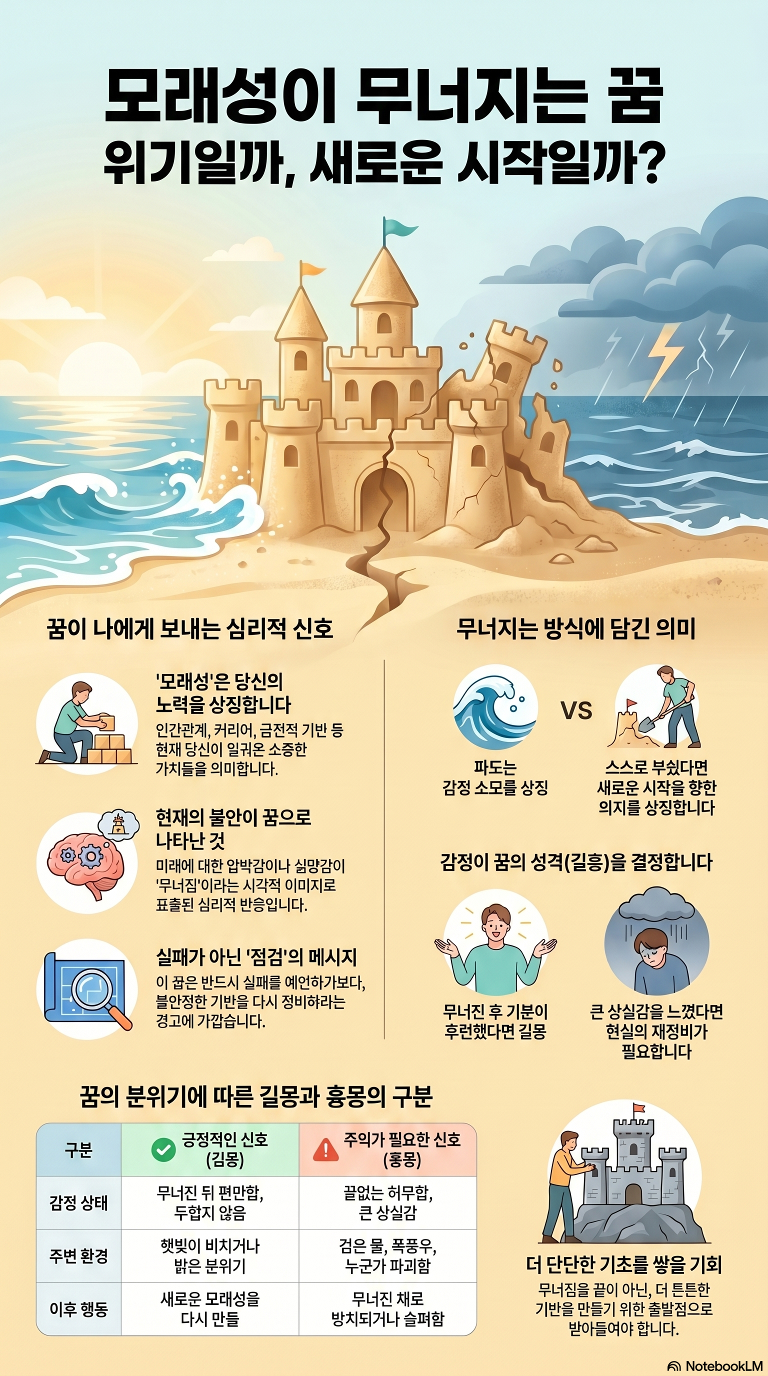모래성이 무너지는 꿈