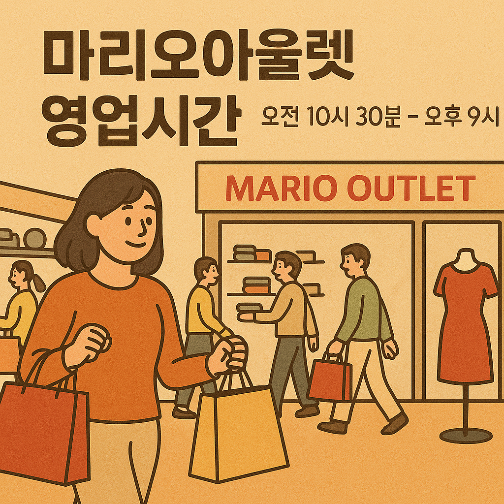 마리오 아울렛 영업시간
