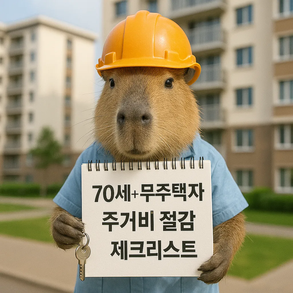 70세 이상 무주택자라면 무조건 알아야 할 주거비 절감 방법