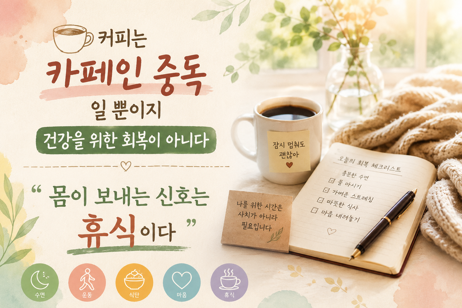 무더위,피곤해서 마신 커피가 해결해주지 못했던 것
