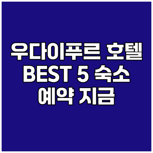 우다이푸르 호텔 예약.. 여행객들이 