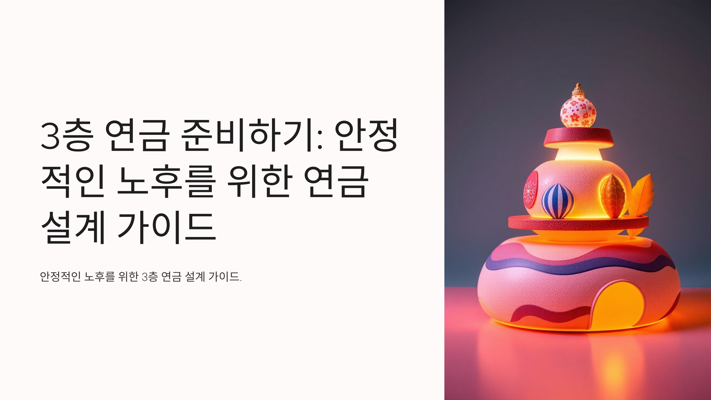 3층 연금 준비하기