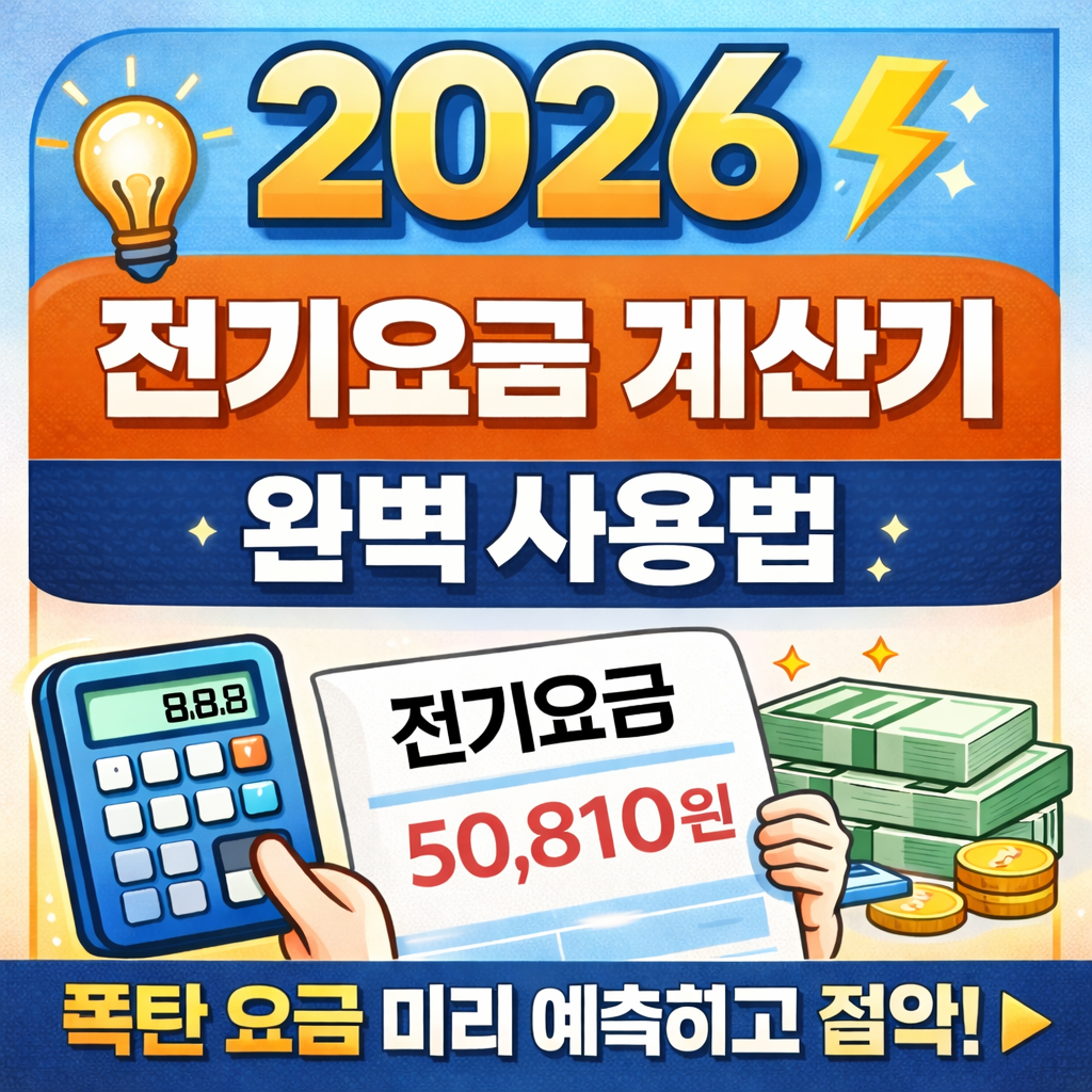 2026년 최신 전기요금 계산기 사용법을 완벽 정리했어요! 누진세, 요금제 비교, 할인 혜택, 앱 활용까지 전기요금 절약에 꼭 필요한 모든 정보가 한 곳에. 폭탄 요금 피하려면 꼭 확인하세요!
