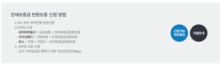 Hug 전세보증보험 가입조건 확인하기