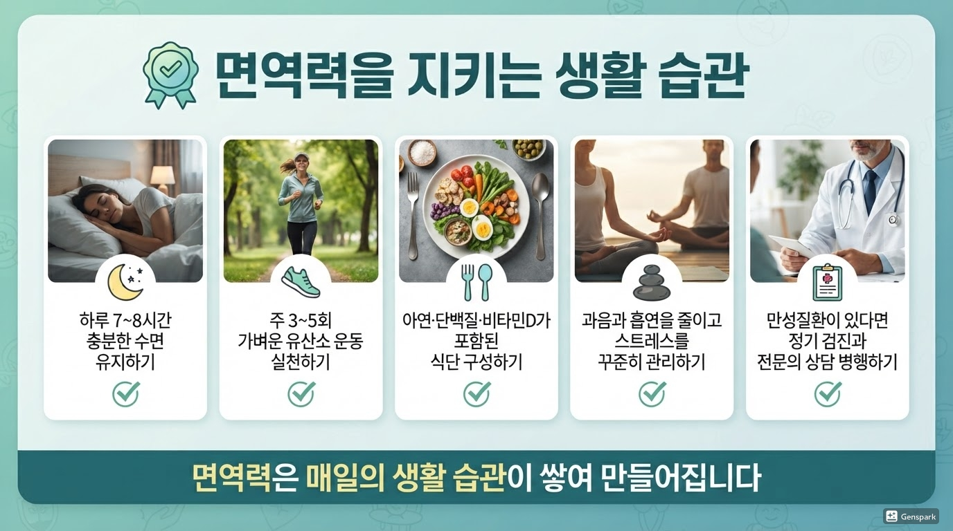 면역력을 지키는 생활 습관