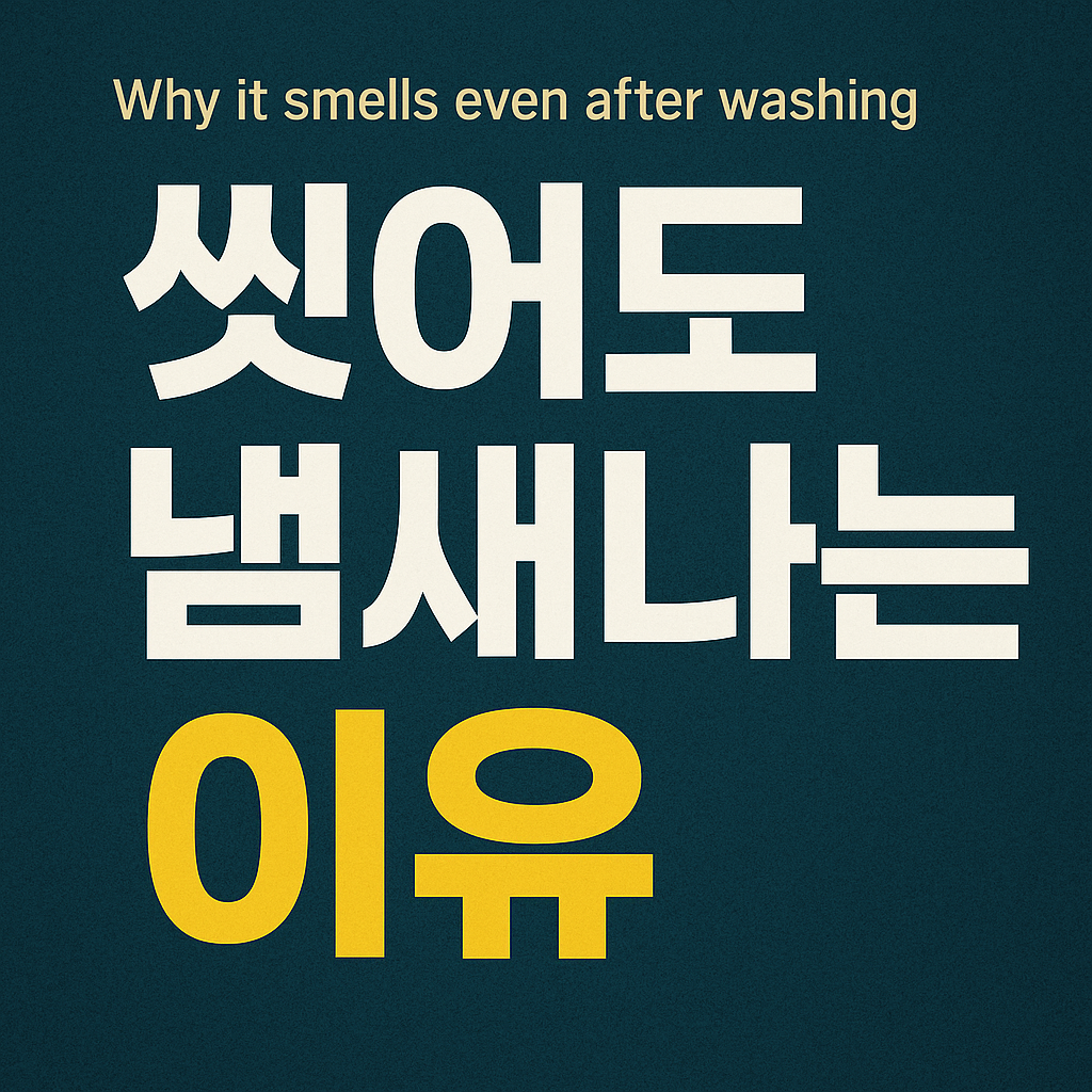 씻어도 냄새나는 이유 - 사진