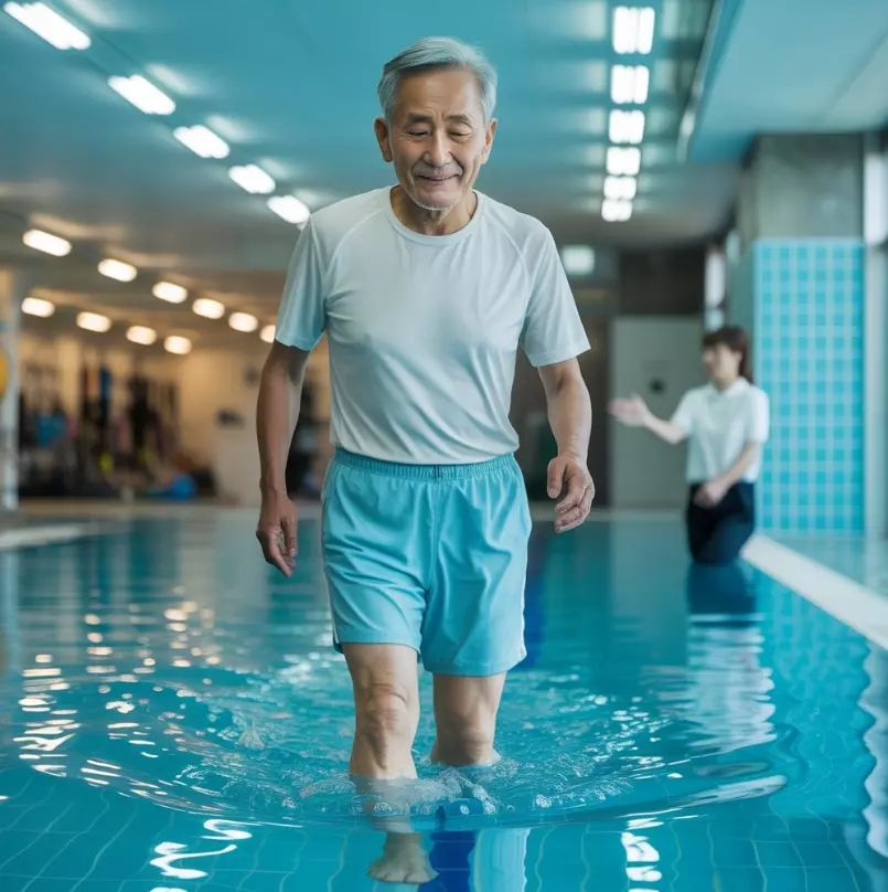 수중걷기 중인 이미지