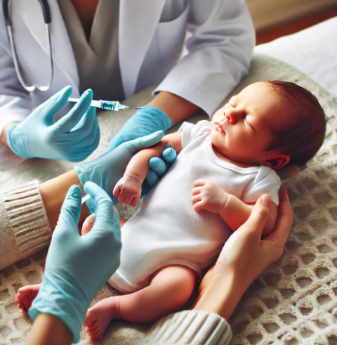신생아 예방접종 이미지