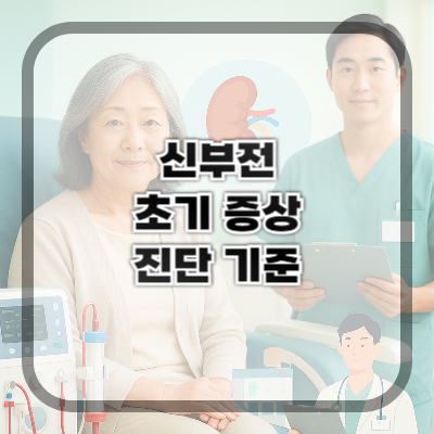 신부전 초기 증상과 진단 기준