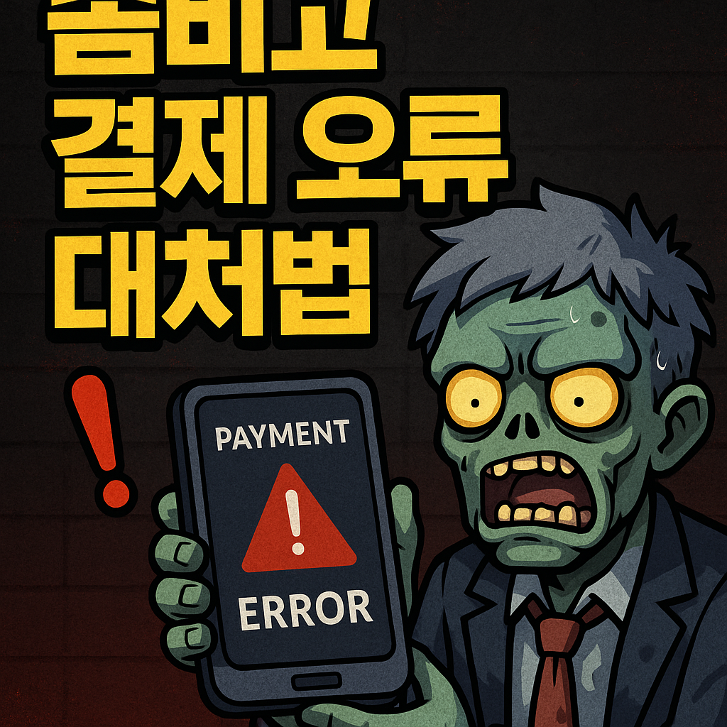 좀비고 패키지 결제 오류?