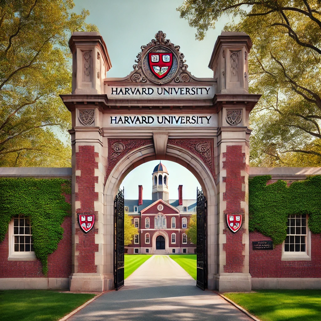 미국 하버드대학 정문사진