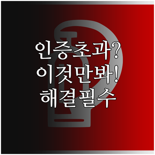 당근마켓 인증 요청 횟수 초과 시 조..