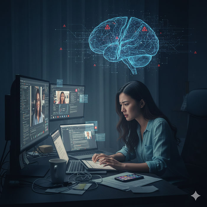 뇌건강을 해치는 습관_과도한 멀티태스킹