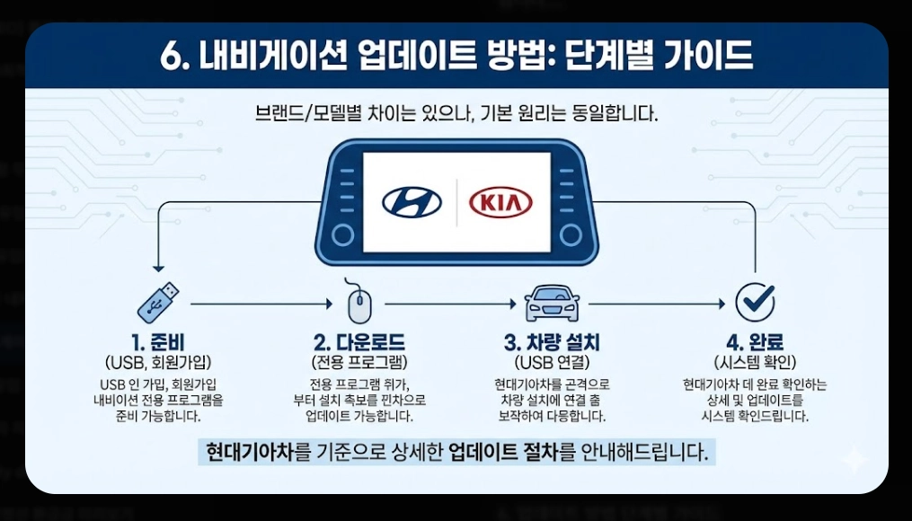 내비게이션 맵 업데이트 시기