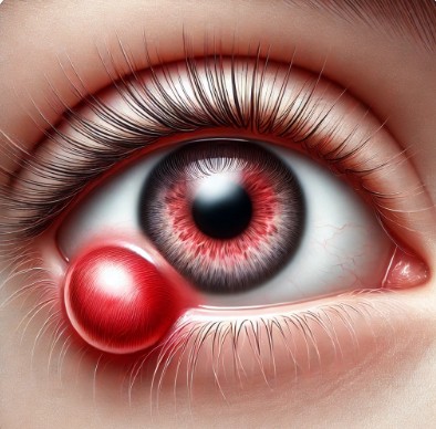 다래끼가 생긴 눈