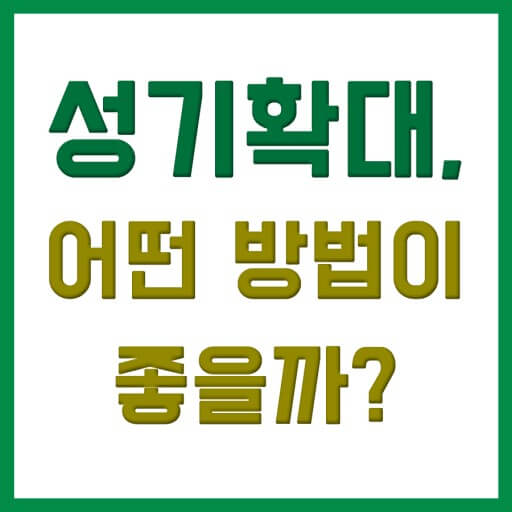 음경확대의 다양한 수술법