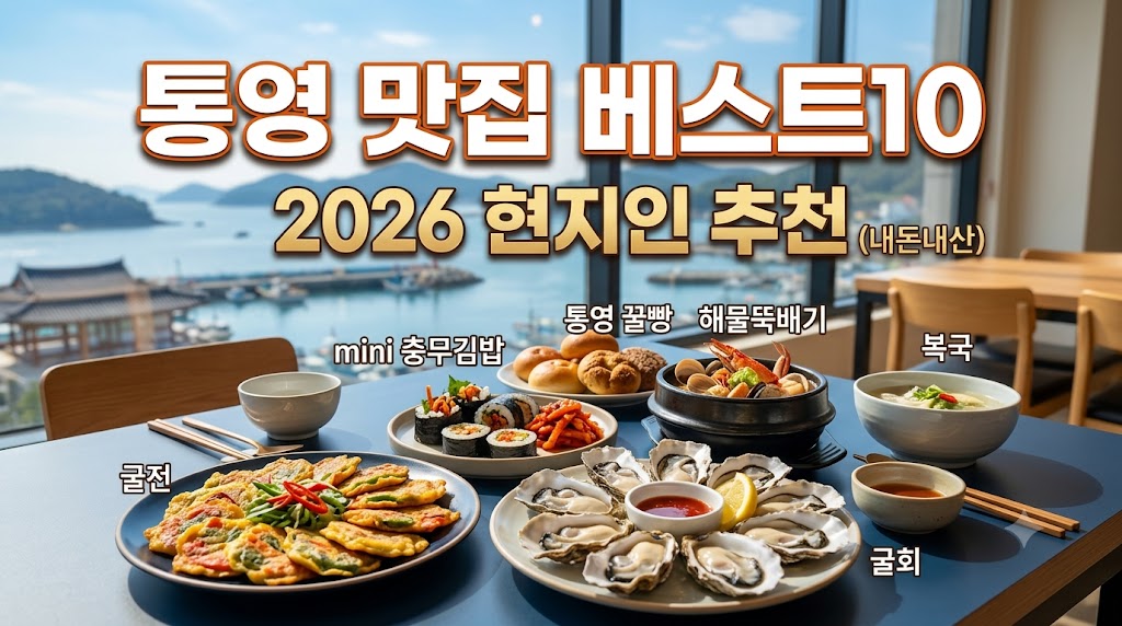 통영 맛집 베스트10