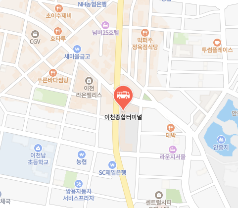 이천종합터미널 위치-지도