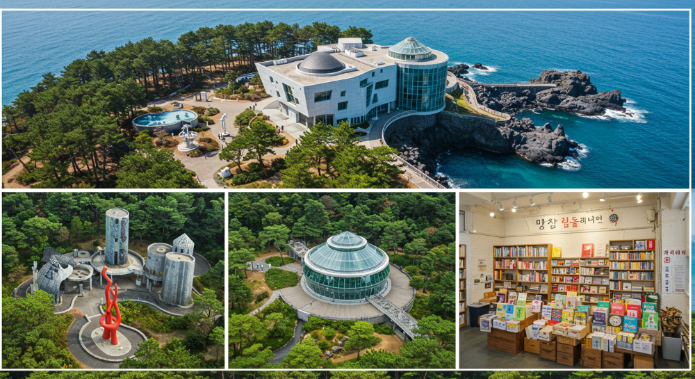 제주 숲속 미술관, 바다 전망대, 로컬 서점 등 이색 여행지 풍경