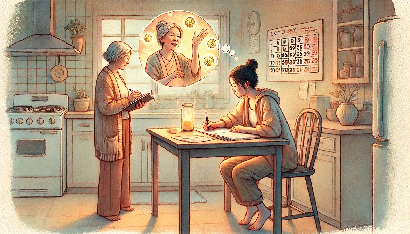 저승에서 전하는 행운의 메시지 - 돌아가신 어머니의 로또번호 꿈