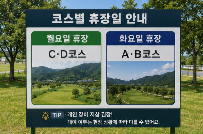 천변따라 조성된 36홀 대형 구장, 광양 동천파크골프장 위치, 주차, 코스, 이용시간, 요금, 휴무일, 예약방법 핵심정리
