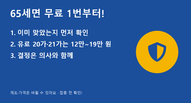 폐렴구균 예방접종 확인사항