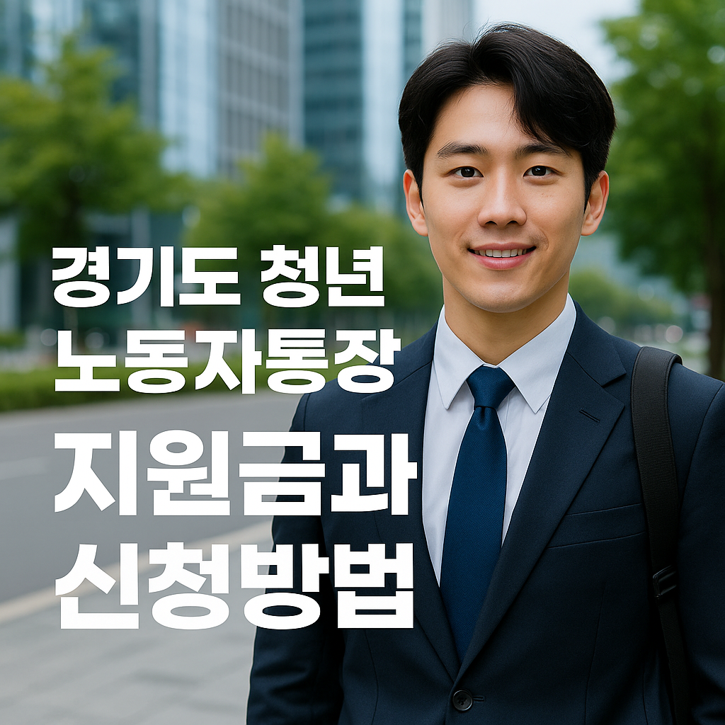 경기도 청년 노동자통장 지원금과 신청방법