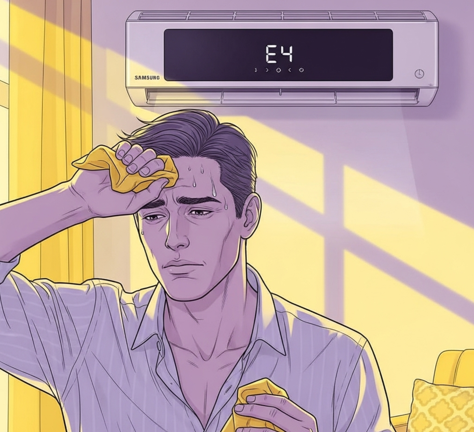 삼성 에어컨 E4 에러코드, 1분 만에 해결? (원인, 자가진단, 수리비 총정리)