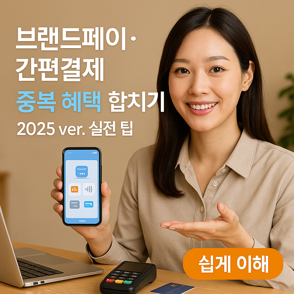 브랜드페이&middot;간편결제 ｜ 중복 혜택 합치기 2025 ver. 실전 팁