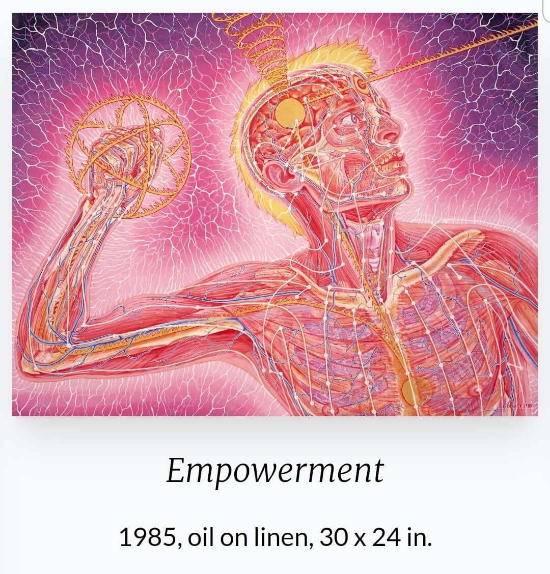 Alex Grey(1953~ ) 작품 &amp;#39;Empowerment&amp;#39;